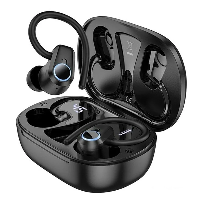 Auriculares Inalámbricos con Estuche de Carga Hoco EQ8 Pure Joy Negro