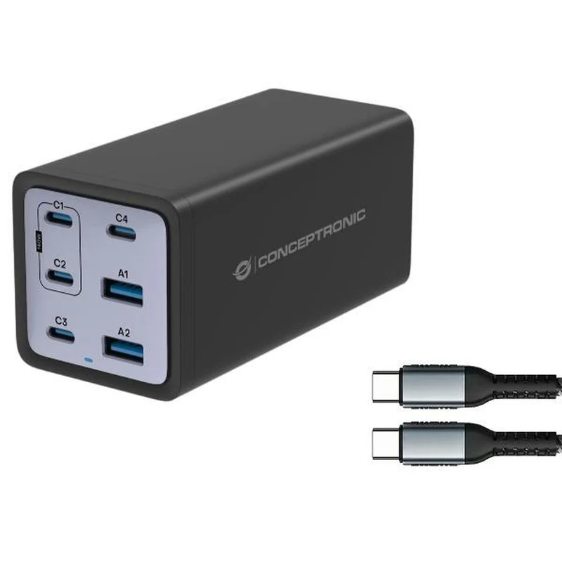 Cargador de Pared Conceptronic 120551003101 Negro 200 W (1 unidad)