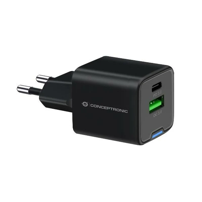 Cargador de Pared Conceptronic 120550303101 Blanco Negro 20 W