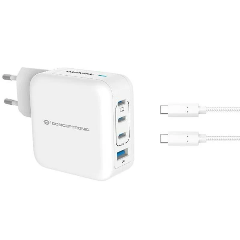 Cargador de Pared Conceptronic 120550803101 Blanco 100 W