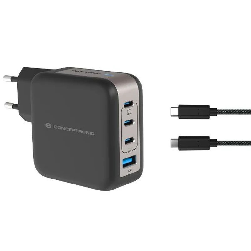 Cargador de Pared Conceptronic 120550903101 Negro 100 W