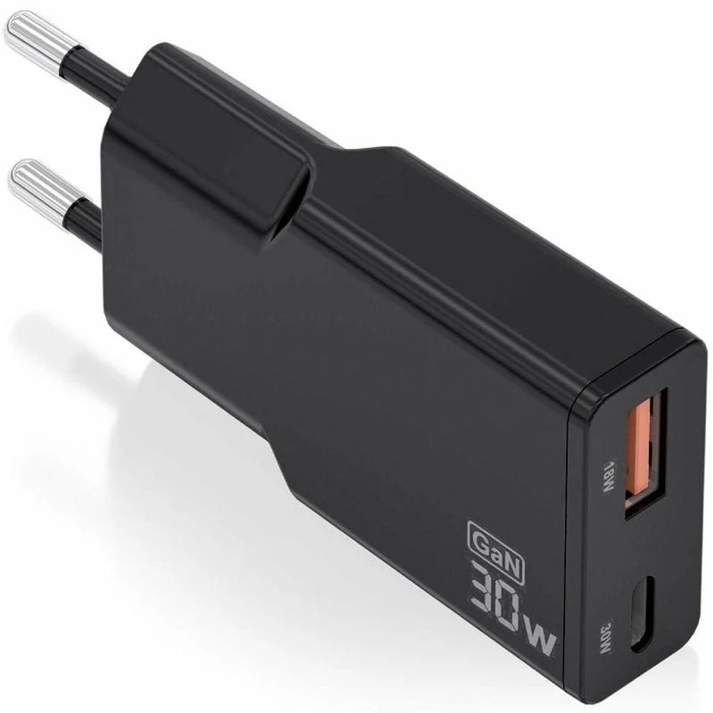 Cargador de Pared Aisens ASCH-30W2P047-BK Negro 30 W