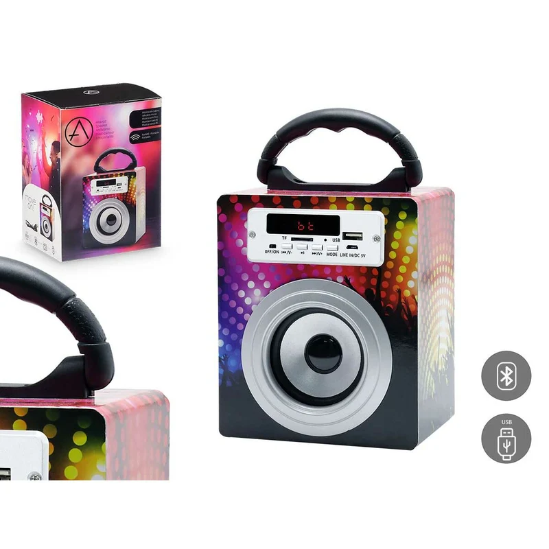 Altavoz Bluetooth KBQ-02 Multicolor