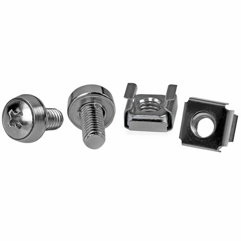 Soporte Startech CABSCREWM6 Plateado Acero Inoxidable (50 Unidades)