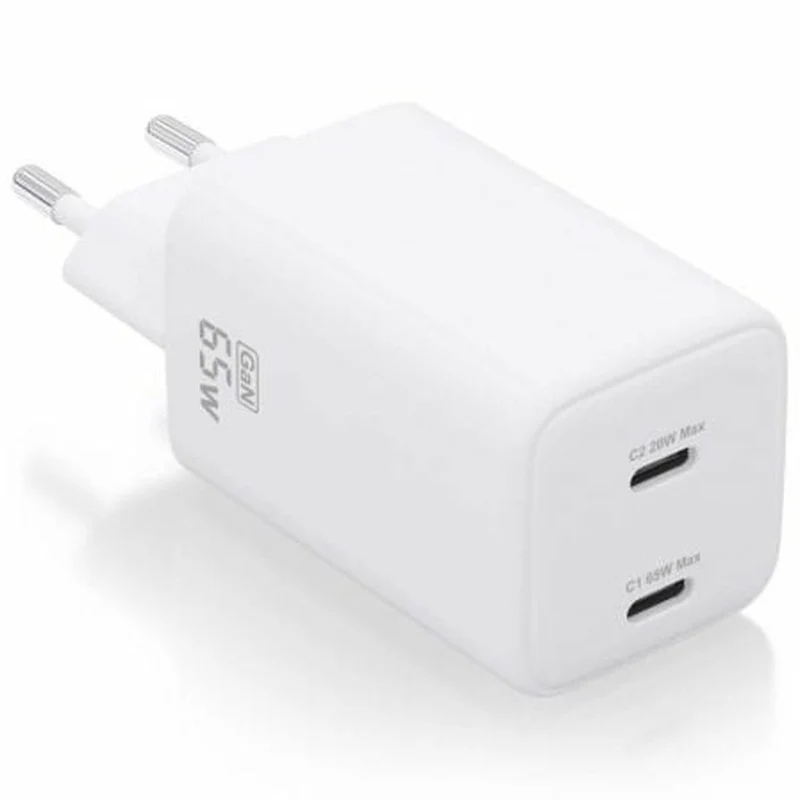 Cargador de Pared Aisens ASCH-65W2P039-W Blanco 65 W (1 unidad)