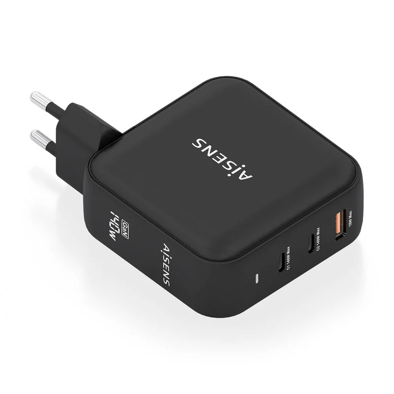 Cargador de Pared Aisens ASCH-140W3P031-BK 140 W Negro (1 unidad)
